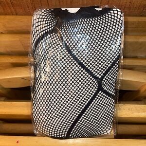 Black fishnet tights